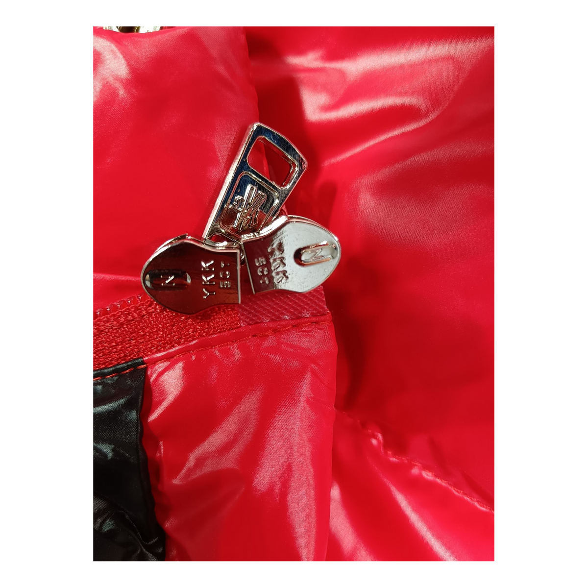 Moncler Hanoverian Glossy Hooded Long Down Puffer Coat - Red