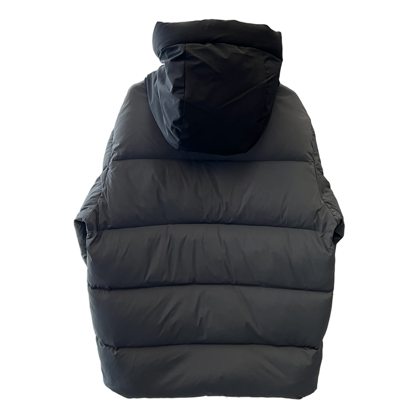 Moncler Color-Block Down Puffer Jacket with Contrast Hood