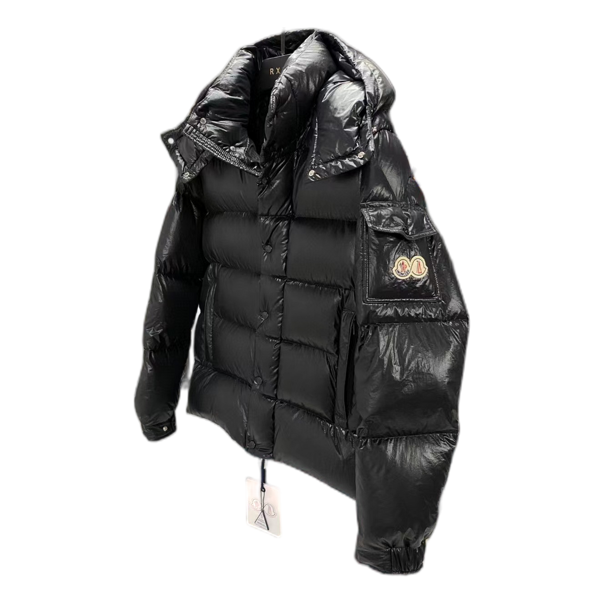 Moncler Maya 70th Anniversary Glossy Hooded Down Puffer Jacket