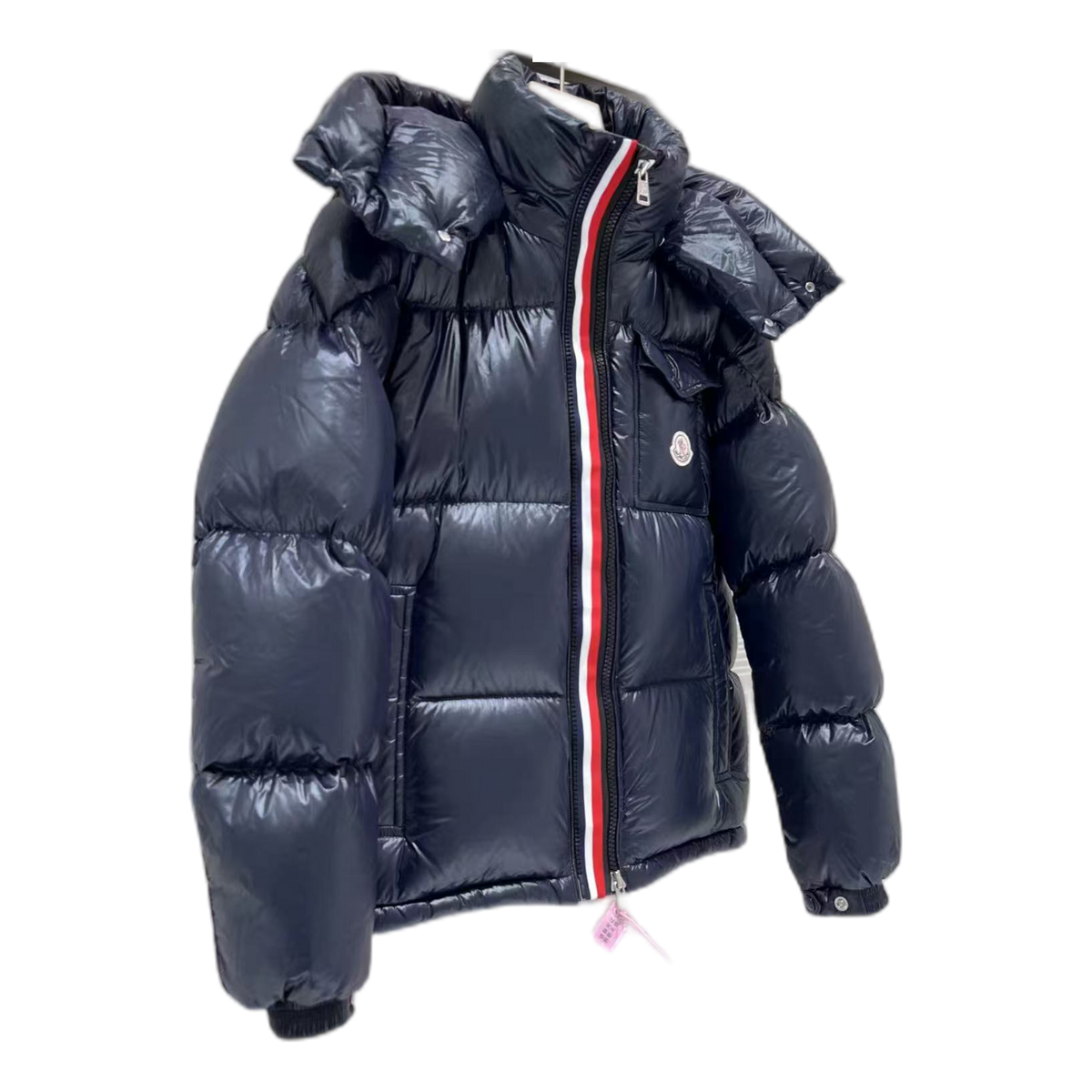 Moncler Montbeliard Hooded Down Puffer Jacket in Navy