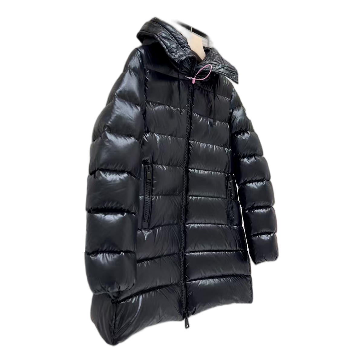 Moncler Suyen Down Puffer Coat with Hood - Black
