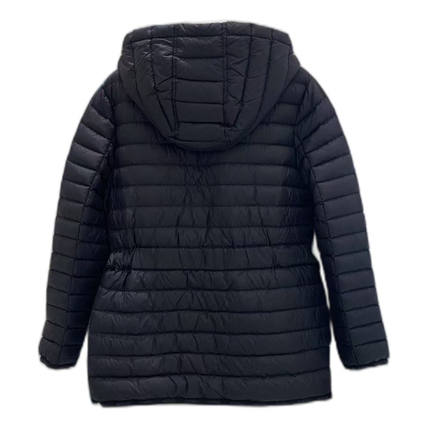 Moncler Oredon Belted Hooded Down Puffer Jacket in Black
