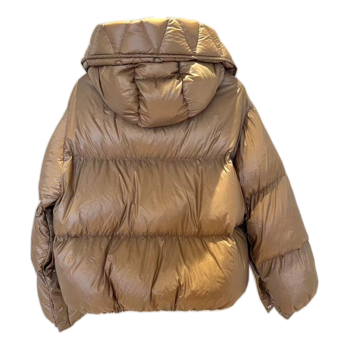 Moncler Borey Hooded Down Puffer Jacket - Bronze