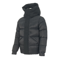 Moncler Tonal-Logo High-Collar Down Puffer Jacket in Black
