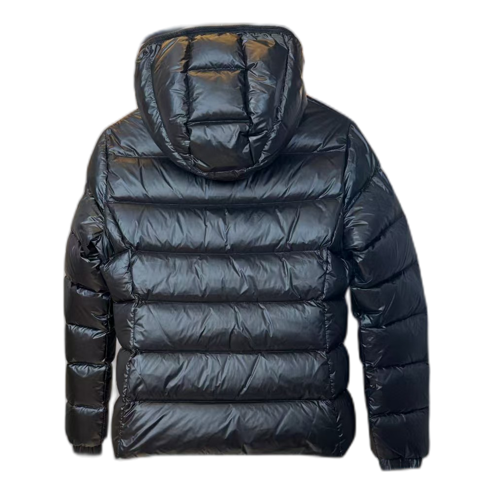 Moncler Gles Glossy Hooded Down Puffer Jacket