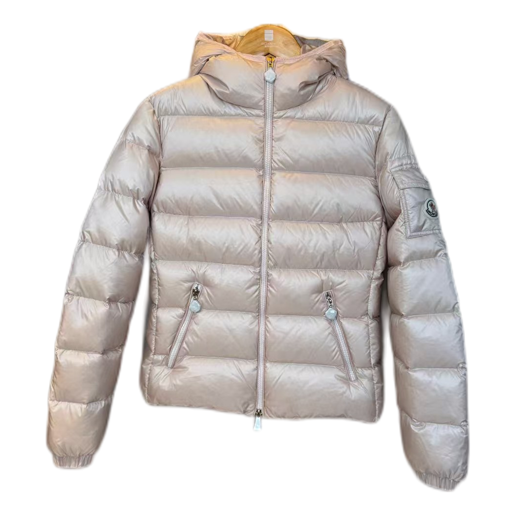 Moncler Gles Glossy Hooded Down Puffer Jacket
