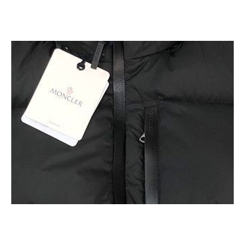 Moncler Hooded Puffer Jacket with Wide Quilting & Tonal Logo Patch