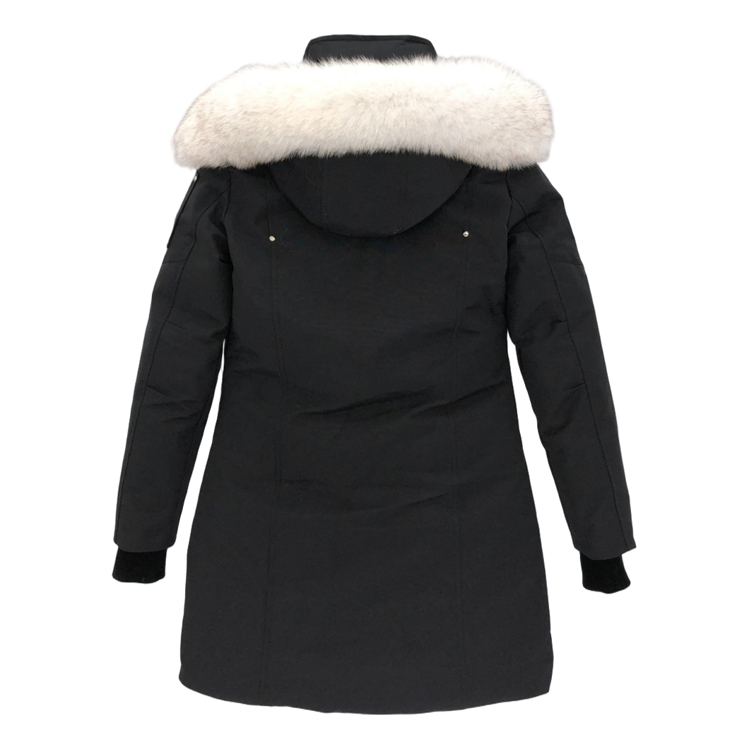 Moose Knuckles Stirling Parka with White Fur Trim