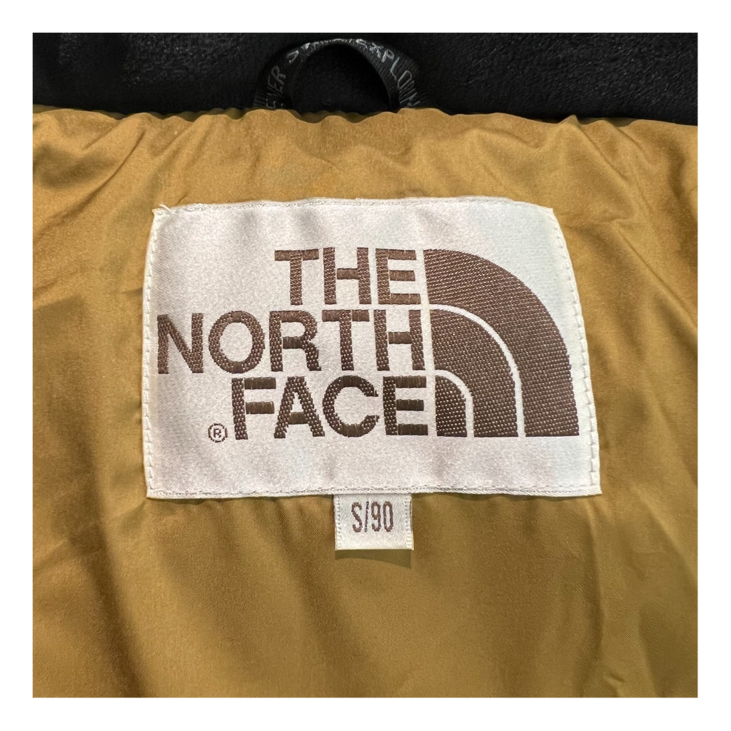 The North Face Color-Block Long Hooded Down Coat - Tan