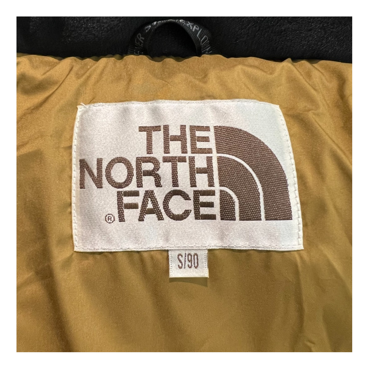The North Face Color-Block Long Hooded Down Coat - Tan
