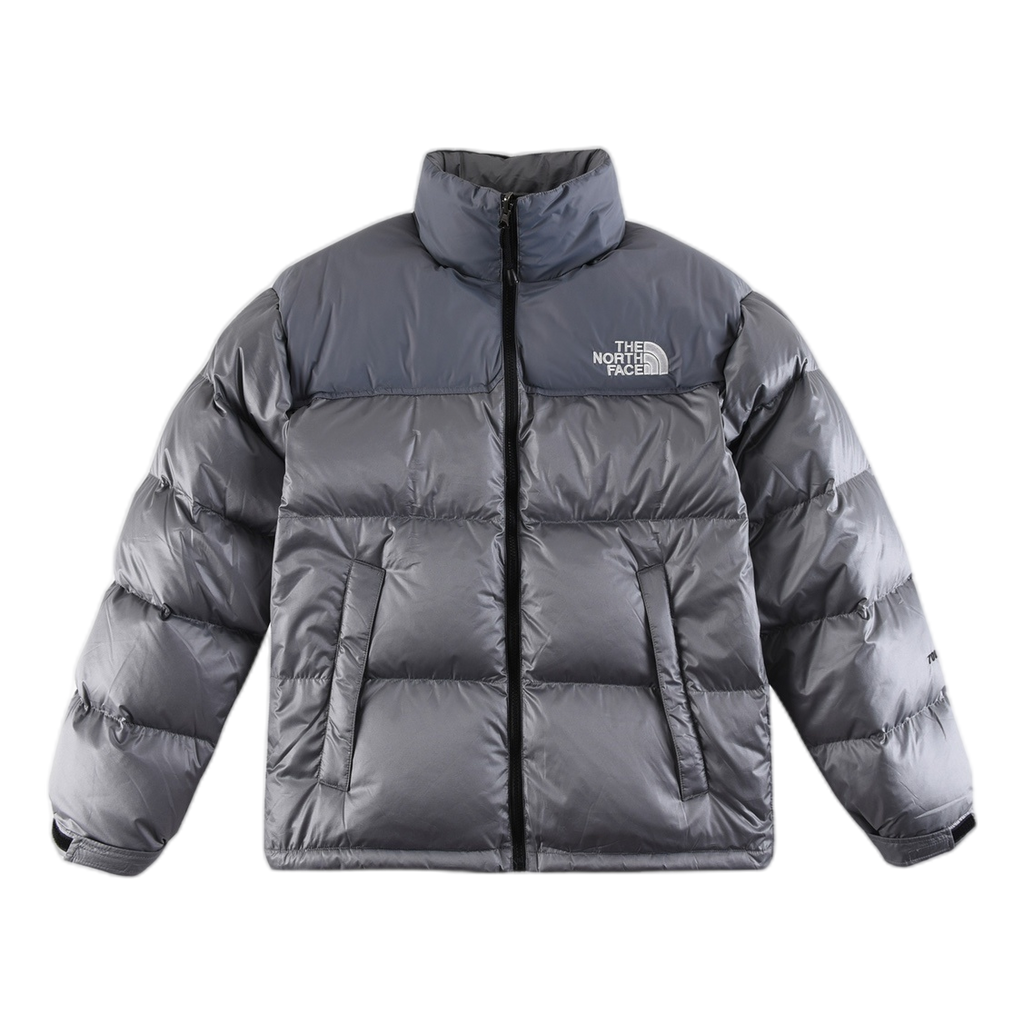 The North Face Two-Tone Puffer Jacket with Stand Collar