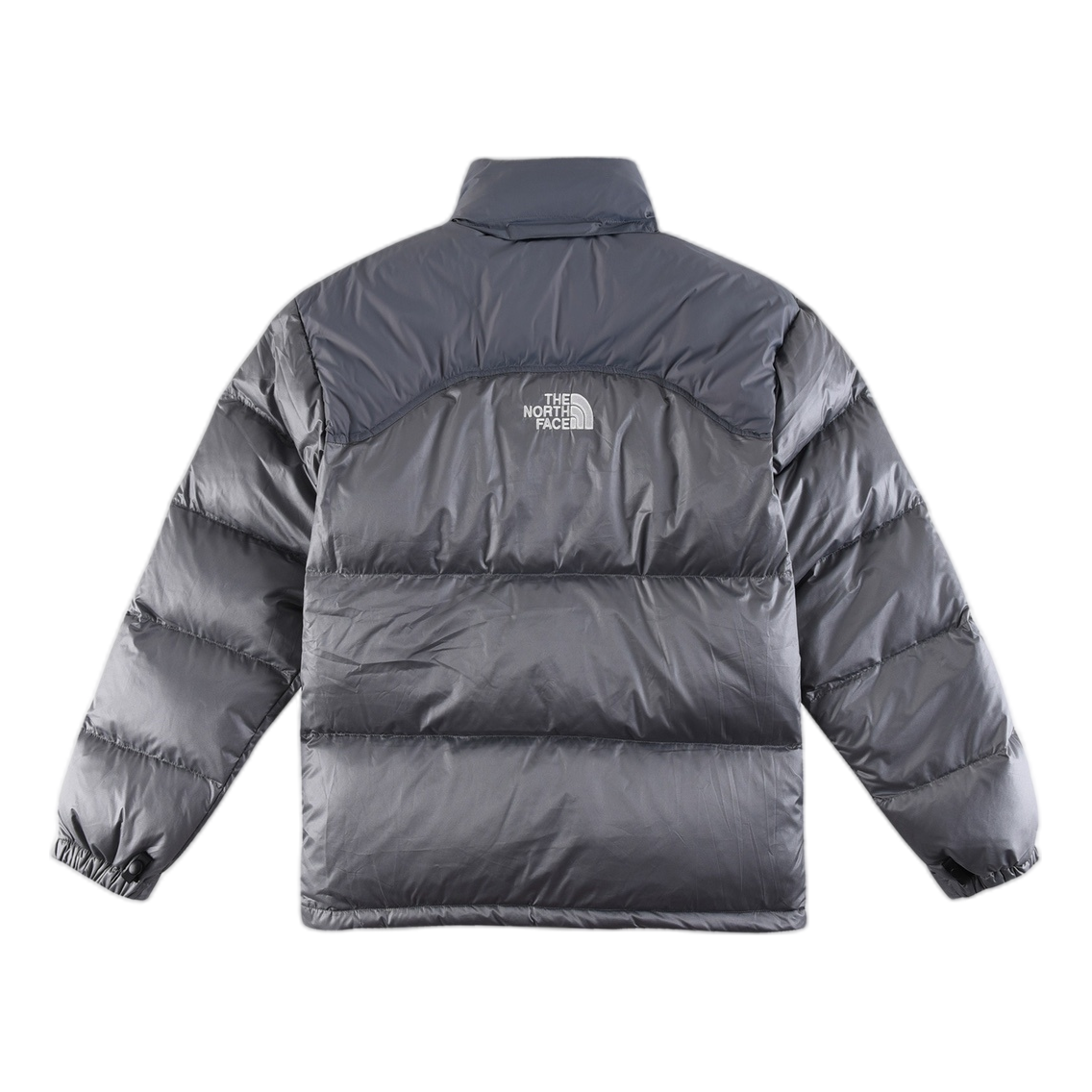 The North Face Two-Tone Puffer Jacket with Stand Collar